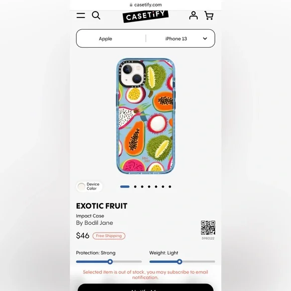 Casetify iPhone 13 Impact
Case Bodil Jane Exotic Fruit
Clear Blue - Picture 9 of 10